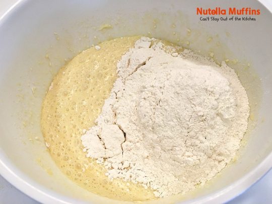 Nutella Muffins | Can't Stay Out of the Kitchen | you'll be drooling after one bite of these spectacular #nutella #muffins! Great for #breakfast or #dessert!