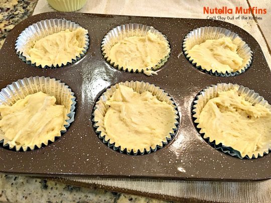 Nutella Muffins | Can't Stay Out of the Kitchen | you'll be drooling after one bite of these spectacular #nutella #muffins! Great for #breakfast or #dessert!