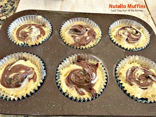 Nutella Muffins | Can't Stay Out of the Kitchen | you'll be drooling after one bite of these spectacular #nutella #muffins! Great for #breakfast or #dessert!