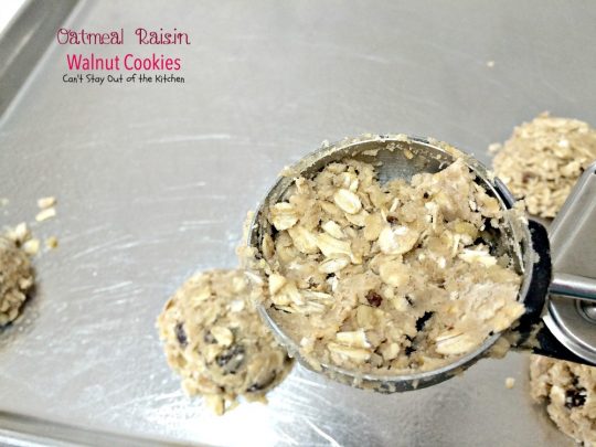 Oatmeal Raisin Walnut Cookies | Can't Stay Out of the Kitchen | an old-fashioned favorite #cookie filled with #raisins #oatmeal and #walnuts. Great for #holiday #baking. #dessert