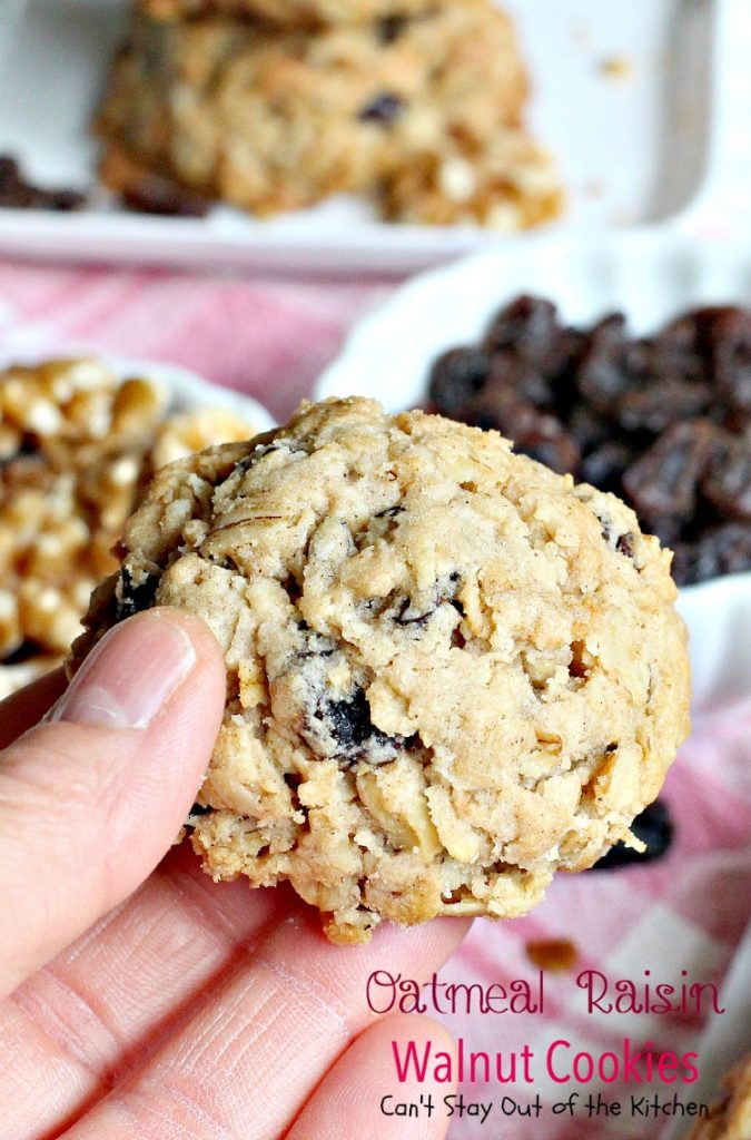 Oatmeal Raisin Walnut Cookies | Can't Stay Out of the Kitchen | an old-fashioned favorite #cookie filled with #raisins #oatmeal and #walnuts. Great for #holiday #baking. #dessert