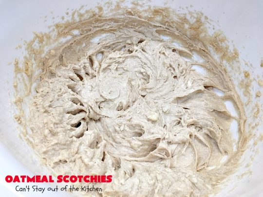 Oatmeal Scotchies | Can't Stay Out of the Kitchen | this vintage #recipe is still the best comfort food if you enjoy #OatmealCookies. These include #ButterscotchChips & #cinnamon. Delightful for #tailgating parties, school lunches, potlucks & backyard BBQs. #Oatmeal #cookies #dessert #OatmealScotchies #ButterscotchDessert