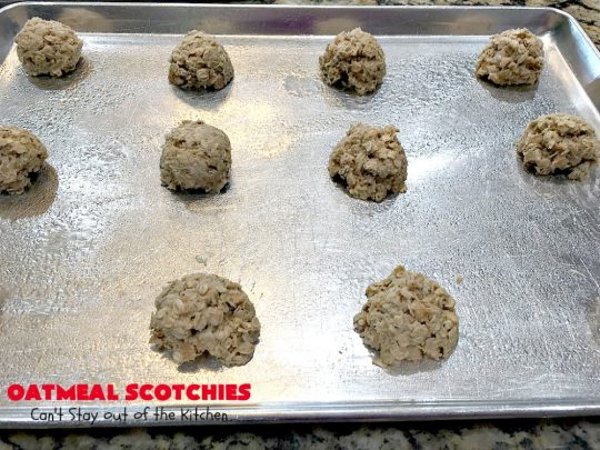Oatmeal Scotchies | Can't Stay Out of the Kitchen | this vintage #recipe is still the best comfort food if you enjoy #OatmealCookies. These include #ButterscotchChips & #cinnamon. Delightful for #tailgating parties, school lunches, potlucks & backyard BBQs. #Oatmeal #cookies #dessert #OatmealScotchies #ButterscotchDessert