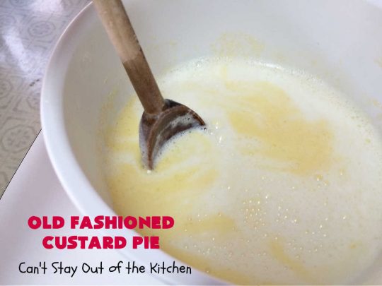 Old Fashioned Custard Pie | Can't Stay Out of the Kitchen | this delicious #pie is so mouthwatering yet easy to make. It makes a great #dessert especially when you need one whipped up in a jiffy. It's always been one of my kid's favorite pie recipes because it's not overly sweet. #CustardPie #MomsCustardPie #OldFashionedCustardPie #EasyCustardPie