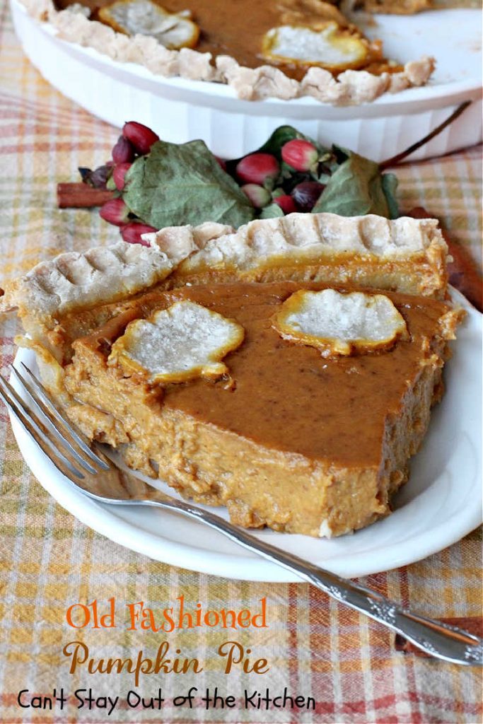 Old Fashioned Pumpkin Pie | Can't Stay Out of the Kitchen | the BEST #PumpkinPie ever! This vintage #BettyCrocker #recipe will have you drooling over every bite. Great for #Thanksgiving or #Christmas. #pie #dessert #pumpkin #PumpkinDessert #OldFashionedPumpkinPie