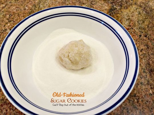 Old-Fashioned Sugar Cookies | Can't Stay Out of the Kitchen | these amazing #cookies are rolled in sugar and are so quick and easy to make. #dessert #sugarcookies