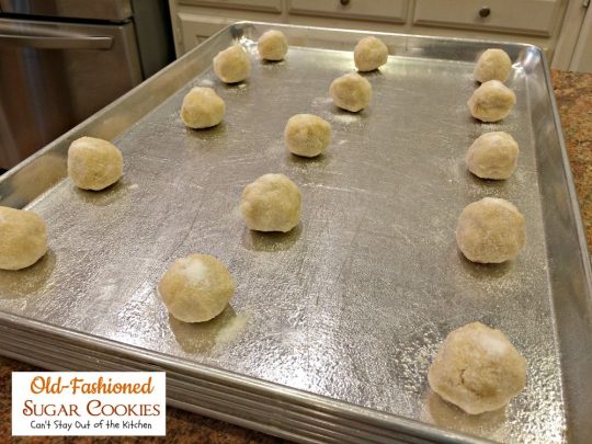 Old-Fashioned Sugar Cookies | Can't Stay Out of the Kitchen | these amazing #cookies are rolled in sugar and are so quick and easy to make. #dessert #sugarcookies