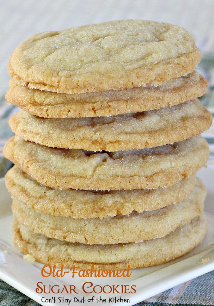 Old-Fashioned Sugar Cookies | Can't Stay Out of the Kitchen | these amazing #cookies are rolled in sugar and are so quick and easy to make. #dessert #sugarcookies