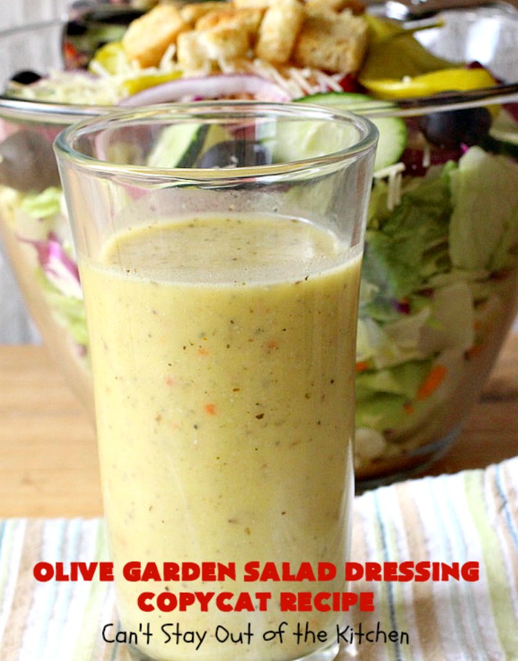Olive Garden Salad Dressing Copycat Recipe | Can't Stay Out of the Kitchen | this is the BEST #OliveGarden #CopycatRecipe for #SaladDressing I've ever eaten. Absolutely delicious & can be mixed up in about 5 minutes! Wonderful for family, company or #holiday dinners. #salad #OliveGardenSaladDressing #OliveGardenSaladDressingCopycatRecipe