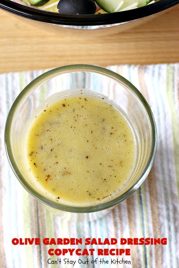 Olive Garden Salad Dressing Copycat Recipe | Can't Stay Out of the Kitchen | this is the BEST #OliveGarden #CopycatRecipe for #SaladDressing I've ever eaten. Absolutely delicious & can be mixed up in about 5 minutes! Wonderful for family, company or #holiday dinners. #salad #OliveGardenSaladDressing #OliveGardenSaladDressingCopycatRecipe