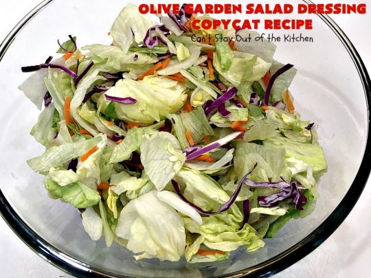 Olive Garden Salad Dressing Copycat Recipe | Can't Stay Out of the Kitchen | this is the BEST #OliveGarden #CopycatRecipe for #SaladDressing I've ever eaten. Absolutely delicious & can be mixed up in about 5 minutes! Wonderful for family, company or #holiday dinners. #salad #OliveGardenSaladDressing #OliveGardenSaladDressingCopycatRecipe