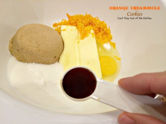 Orange Creamsicle Cookies | Can't Stay Out of the Kitchen | these lovely #cookies are filled with #orange zest and #whitechocolatechips. #dessert #chocolate