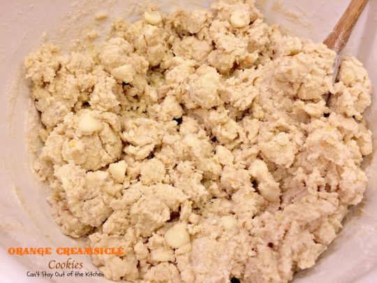 Orange Creamsicle Cookies | Can't Stay Out of the Kitchen | these lovely #cookies are filled with #orange zest and #whitechocolatechips. #dessert #chocolate