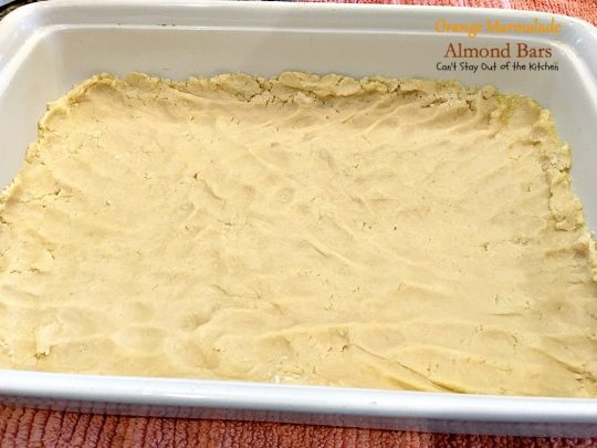 Orange Marmalade Almond Bars | Can't Stay Out of the Kitchen | these amazing bars have a shortbread crust, #orangemarmalade filling & #almonds on top. Great #dessert for #holiday baking. #cookie