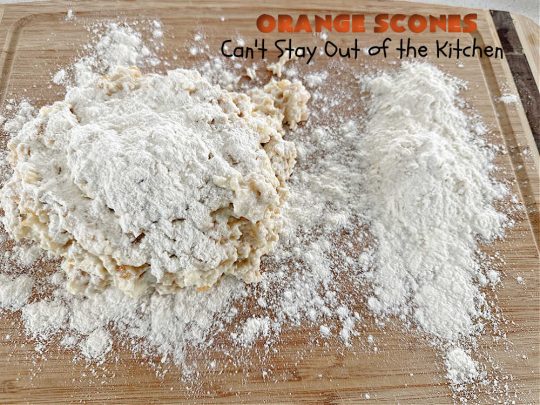 Orange Scones | Can't Stay Out of the Kitchen | these luscious #OrangeScones contain #OrangeJuice & #CandiedOrangePeel in the #scone & more #OJ & #OrangeZest in the icing. They're terrific for #holiday #breakfast or #brunch menus, including #Thanksgiving, #Christmas or #NewYearsDay or any day in between! Softer & sweeter than traditional scones, your family & friends will swoon over these. #orange #HolidayBreakfast #ParadiseFruit