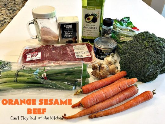 Orange Sesame Beef | Can't Stay Out of the Kitchen | this mouthwatering #Asian #beef entree is made with an amazing #orangemarmalade sauce that's wonderful. It's a quick & easy 30-minute meal making it perfect for weeknights or #holiday or company dinners like #Easter, #MothersDay or #FathersDay. #rice #glutenfree #broccoli