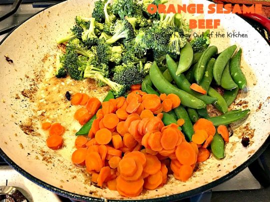 Orange Sesame Beef | Can't Stay Out of the Kitchen | this mouthwatering #Asian #beef entree is made with an amazing #orangemarmalade sauce that's wonderful. It's a quick & easy 30-minute meal making it perfect for weeknights or #holiday or company dinners like #Easter, #MothersDay or #FathersDay. #rice #glutenfree #broccoli