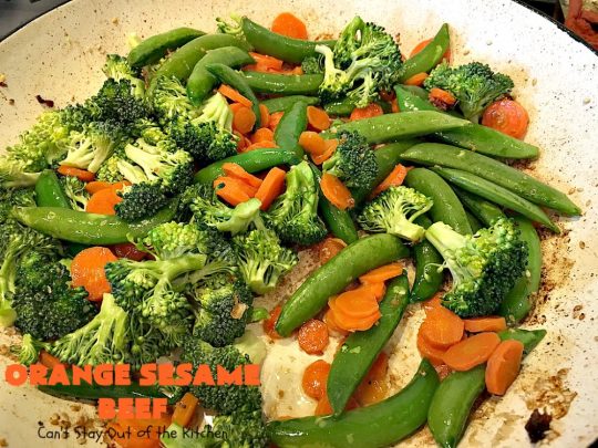 Orange Sesame Beef | Can't Stay Out of the Kitchen | this mouthwatering #Asian #beef entree is made with an amazing #orangemarmalade sauce that's wonderful. It's a quick & easy 30-minute meal making it perfect for weeknights or #holiday or company dinners like #Easter, #MothersDay or #FathersDay. #rice #glutenfree #broccoli