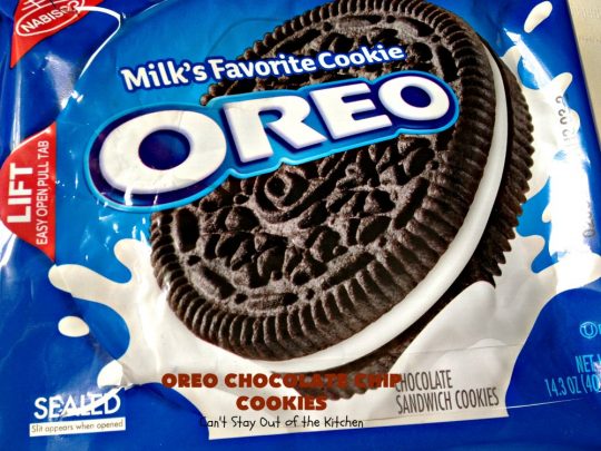 Oreo Chocolate Chip Cookies | Can't Stay Out of the Kitchen | these outrageous #cookies are insanely good. If you need a #chocolate fix, this is the #dessert to try! Great for #tailgating, potlucks & #holiday parties, too. #Oreos #ChocolateDessert #OreoDessert #ChocolateChips #OreoChocolateChipCookies
