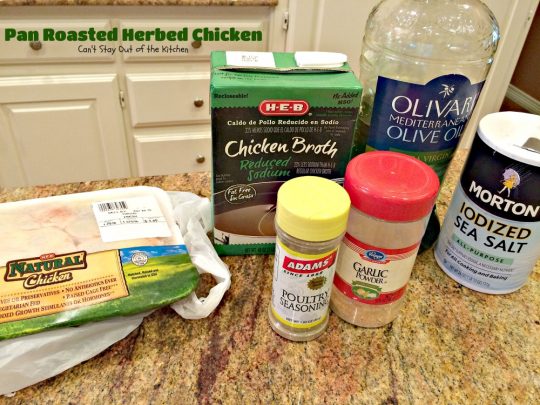 Pan Roasted Herbed Chicken | Can't Stay Out of the Kitchen | easy, simple & delectable #chicken entree that's healthy, low calorie and #glutenfree.