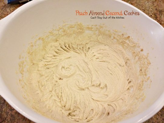 Peach Almond Coconut Cookies | Can't Stay Out of the Kitchen | these crunchy #cookies are filled with #peaches #almonds and #coconut and taste amazing. #dessert