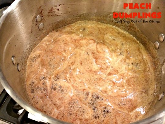 Best Ever Peach Dumplings | Can't Stay Out of the Kitchen | these #peach #dumplings are absolutely irresistible. One bite & you'll be hooked forever! This homemade from scratch recipe is a little more work than some #recipes but it's worth it. Our company always loves it when I make this spectacular #dessert. #holidays #FourthofJuly #LaborDay