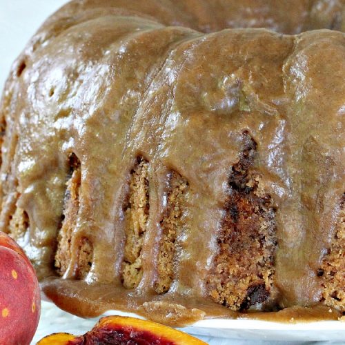 Peach Snickerdoodle Cake | Can't Stay Out of the Kitchen