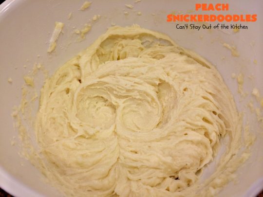 Peach Snickerdoodles | Can't Stay Out of the Kitchen | these amazing #cookies can't be beat! #Peaches & #snickerdoodles go so well together. This is the perfect summer #dessert. #cinnamon