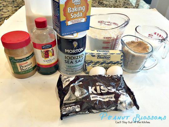 Peanut Blossoms | Can't Stay Out of the Kitchen | fabulous #peanutbutter #cookies are stuffed with a #HersheysKiss and are great for #christmas parties. #dessert #chocolate