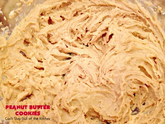 Peanut Butter Cookies | Can't Stay Out of the Kitchen | These are our favorite #PeanutButter #Cookies. We've been making these cookies for over 40 years and this is still our favorite #recipe. Terrific for #Tailgating parties, potlucks, backyard BBQs or #holidays. #PeanutButterCookies #dessert #HolidayDessert #PeanutButterDessert #FavoritePeanutButterCookies
