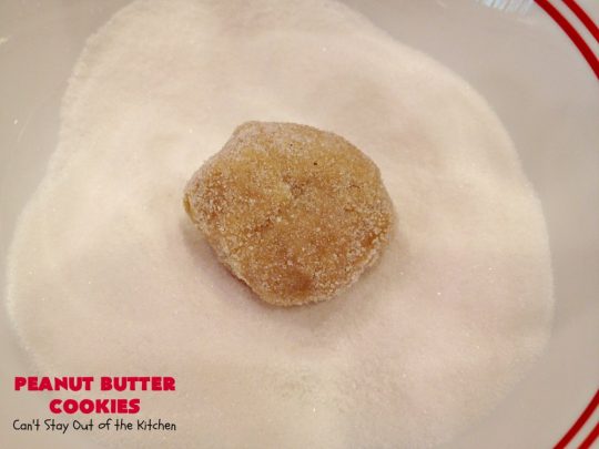 Peanut Butter Cookies | Can't Stay Out of the Kitchen | These are our favorite #PeanutButter #Cookies. We've been making these cookies for over 40 years and this is still our favorite #recipe. Terrific for #Tailgating parties, potlucks, backyard BBQs or #holidays. #PeanutButterCookies #dessert #HolidayDessert #PeanutButterDessert #FavoritePeanutButterCookies