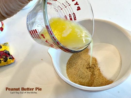 Peanut Butter Pie | Can't Stay Out of the Kitchen | absolutely scrumptious #dessert #pie made with #peanutbutter & cream cheese. #chocolate tops it off making it divine!