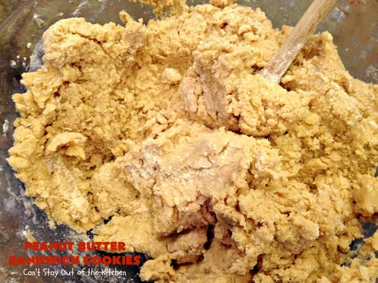 Peanut Butter Sandwich Cookies | Can't Stay Out of the Kitchen | these #cookies are irresistible. They're filled with #PeanutButter plus they have a luscious peanut butter frosting in the middle. They're so mouthwatering you won't be able to stop eating them! Great for #tailgating parties, birthdays or grilling out with friends. #dessert #PeanutButterCookies #PeanutButterSandwichCookies #southern #PeanutButterDessert #FavoritePeanutButterCookies