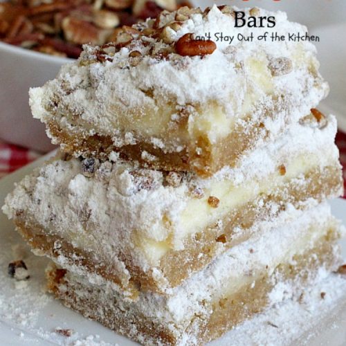 Pecan Cheesecake Bars | Can't Stay Out of the Kitchen