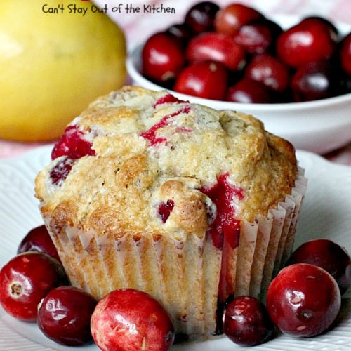 Pecan Cranberry Muffins | Can't Stay Out of the Kitchen