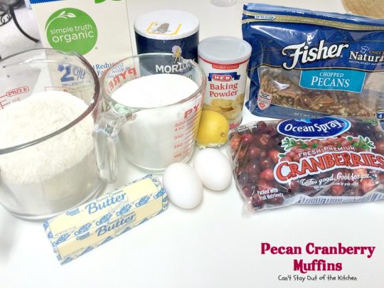 Pecan Cranberry Muffins | Can't Stay Out of the Kitchen | these scrumptious #muffins are filled with #cranberries #lemon and #pecans. They make such a great treat for a #holiday #breakfast when cranberries are easily obtainable. We love them.