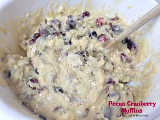Pecan Cranberry Muffins | Can't Stay Out of the Kitchen | these scrumptious #muffins are filled with #cranberries #lemon and #pecans. They make such a great treat for a #holiday #breakfast when cranberries are easily obtainable. We love them.