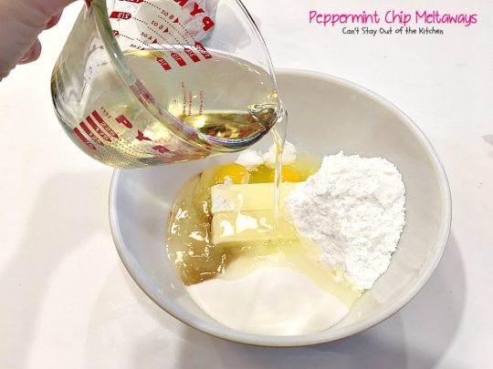 Peppermint Chip Meltaways | Can't Stay Out of the Kitchen | these #cookies just melt in your mouth--literally! #Andes #peppermint baking chips provide breathtaking flavor. #dessert