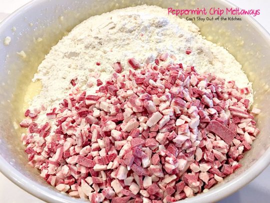 Peppermint Chip Meltaways | Can't Stay Out of the Kitchen | these #cookies just melt in your mouth--literally! #Andes #peppermint baking chips provide breathtaking flavor. #dessert