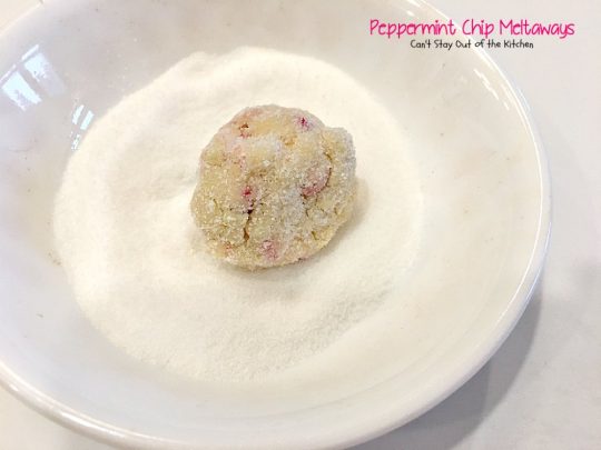 Peppermint Chip Meltaways | Can't Stay Out of the Kitchen | these #cookies just melt in your mouth--literally! #Andes #peppermint baking chips provide breathtaking flavor. #dessert