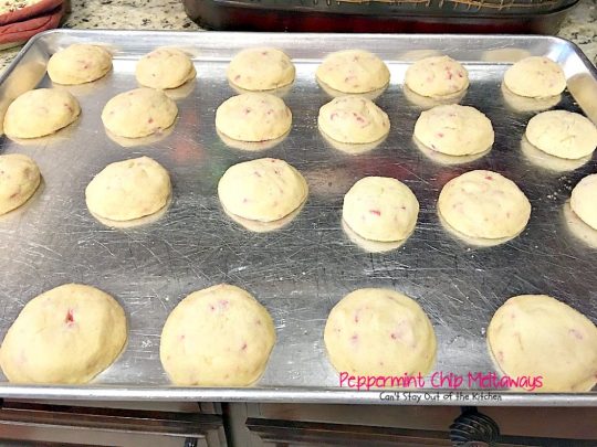 Peppermint Chip Meltaways | Can't Stay Out of the Kitchen | these #cookies just melt in your mouth--literally! #Andes #peppermint baking chips provide breathtaking flavor. #dessert