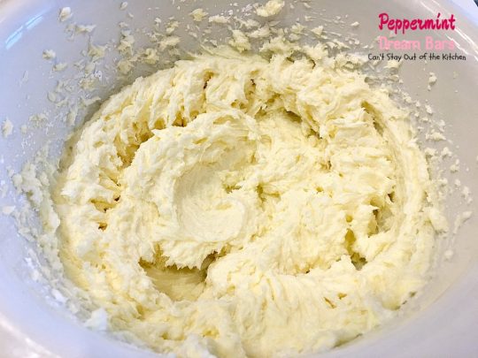 Peppermint Dream Bars | Can't Stay Out of the Kitchen | these spectacular #cookies are based on the #ParadiseCafe #sugarcookie recipe. They include #andes #peppermint baking chips for an explosion of flavor. #dessert