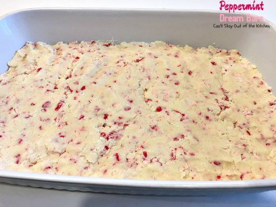 Peppermint Dream Bars | Can't Stay Out of the Kitchen | these spectacular #cookies are based on the #ParadiseCafe #sugarcookie recipe. They include #andes #peppermint baking chips for an explosion of flavor. #dessert