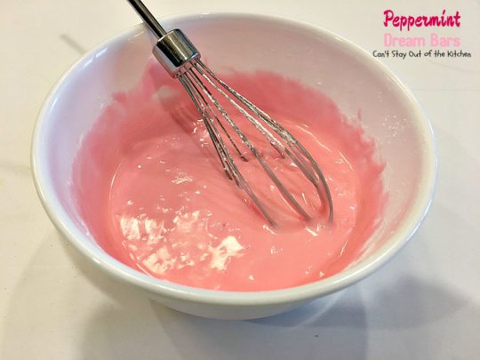 Peppermint Dream Bars | Can't Stay Out of the Kitchen | these spectacular #cookies are based on the #ParadiseCafe #sugarcookie recipe. They include #andes #peppermint baking chips for an explosion of flavor. #dessert