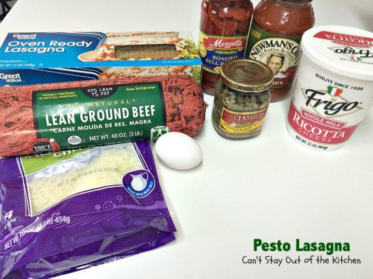 Pesto Lasagna | Can't Stay Out of the Kitchen | this amazing #lasagna is one of the BEST you'll ever eat! It uses oven-ready #noodles which makes it a lot easier to assemble. #pasta #pesto