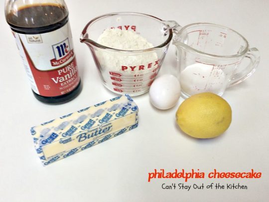 Philadelphia Cheesecake | Can't Stay Out of the Kitchen | this fabulous #cheesecake is exceptionally good for #holidays and special occasions like #Valentine'sDay. #dessert #cherrypiefilling