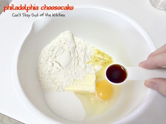 Philadelphia Cheesecake | Can't Stay Out of the Kitchen | this fabulous #cheesecake is exceptionally good for #holidays and special occasions like #Valentine'sDay. #dessert #cherrypiefilling