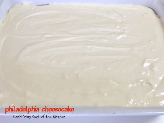 Philadelphia Cheesecake | Can't Stay Out of the Kitchen | this fabulous #cheesecake is exceptionally good for #holidays and special occasions like #Valentine'sDay. #dessert #cherrypiefilling