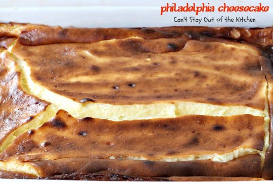 Philadelphia Cheesecake | Can't Stay Out of the Kitchen | this fabulous #cheesecake is exceptionally good for #holidays and special occasions like #Valentine'sDay. #dessert #cherrypiefilling