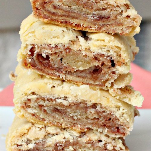 Pie Crust Cinnamon Rolls | Can't Stay Out of the Kitchen | my Mom always made these when I was growing up. They're so delicious & great for #breakfast or as a snack. #PieCrust #CinnamonRolls #PieCrustCinnamonRolls